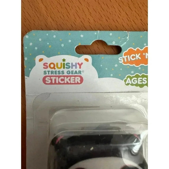 Squishy Stress Gear Sticker ninja panda - Picture 2 of 6
